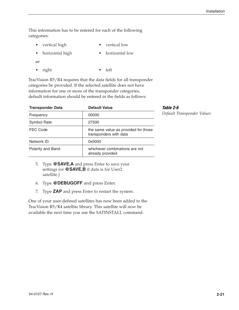KVH Industries TracVision R4 User Manual | Page 32 / 65
