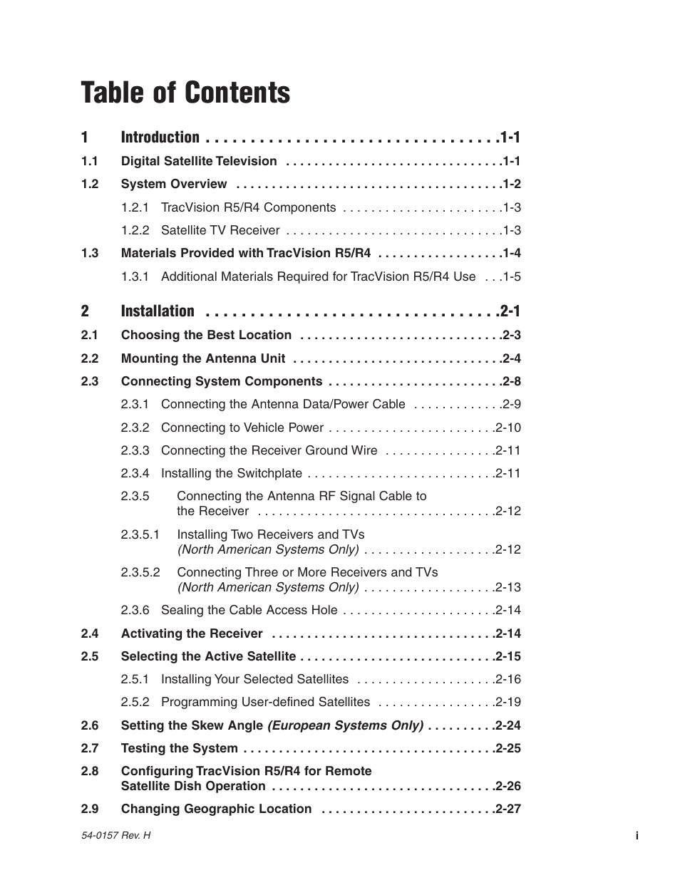 KVH Industries TracVision R4 User Manual | Page 4 / 65