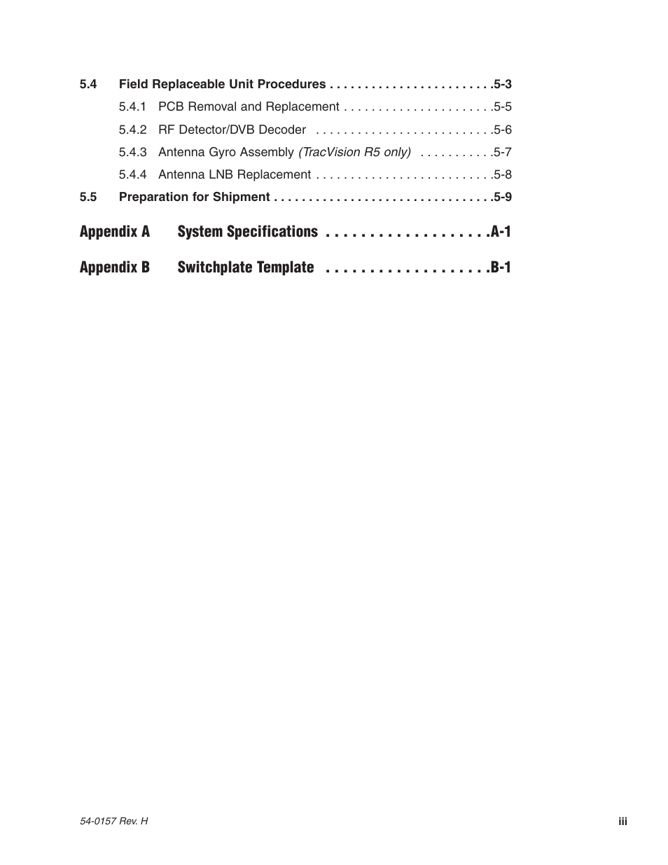 KVH Industries TracVision R4 User Manual | Page 6 / 65