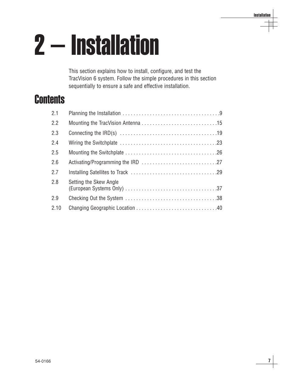 KVH Industries TracVision 6 User Manual | Page 12 / 88