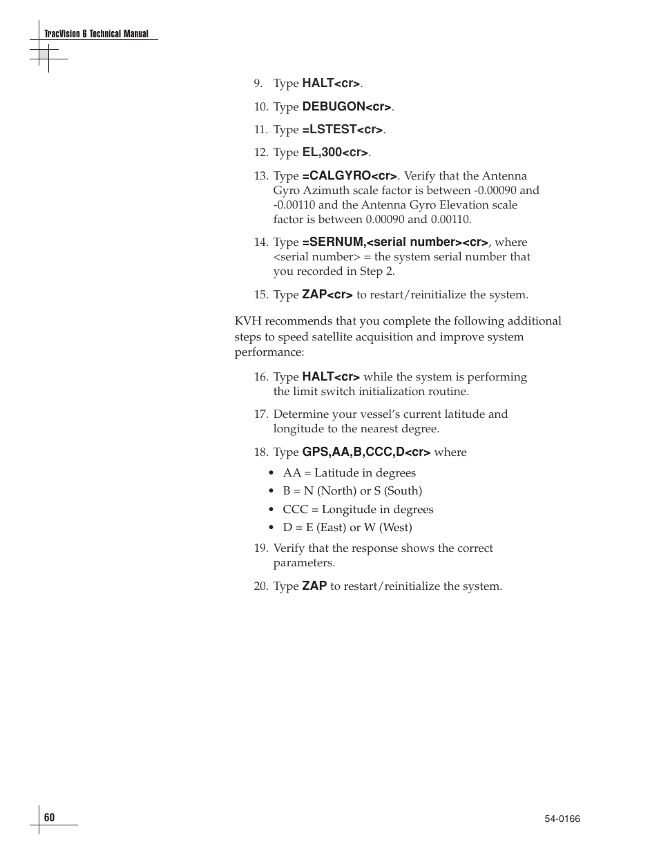 KVH Industries TracVision 6 User Manual | Page 61 / 88