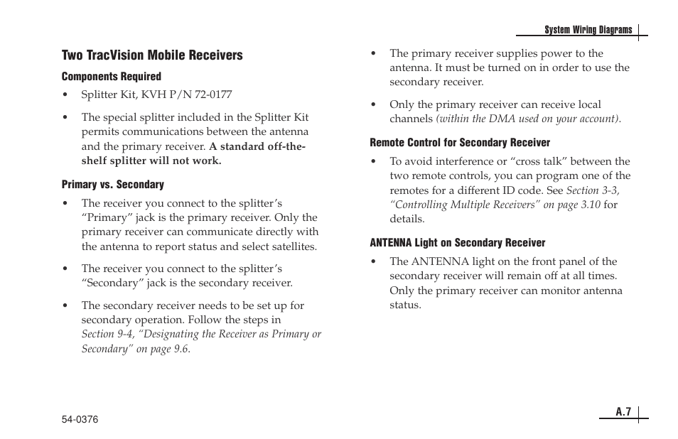 KVH Industries antenna system User Manual | Page 102 / 127