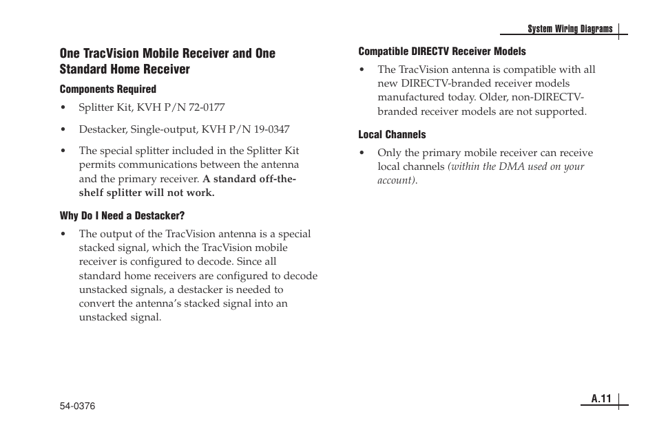 KVH Industries antenna system User Manual | Page 106 / 127