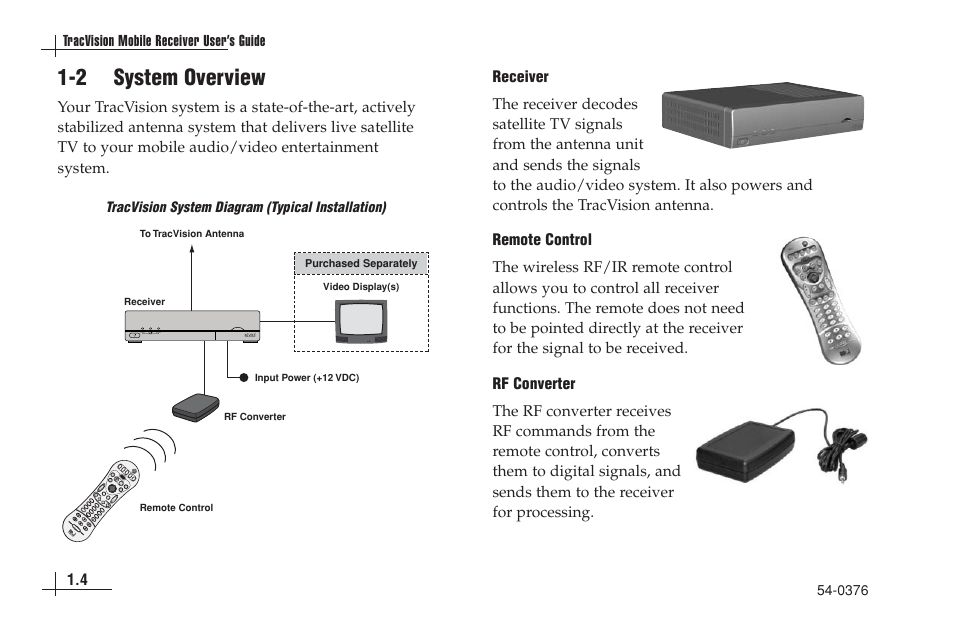2 system overview | KVH Industries antenna system User Manual | Page 12 / 127