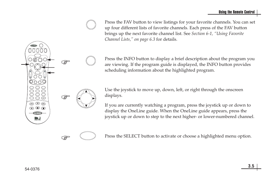 Select, Info fav on elin e guid e | KVH Industries antenna system User Manual | Page 22 / 127