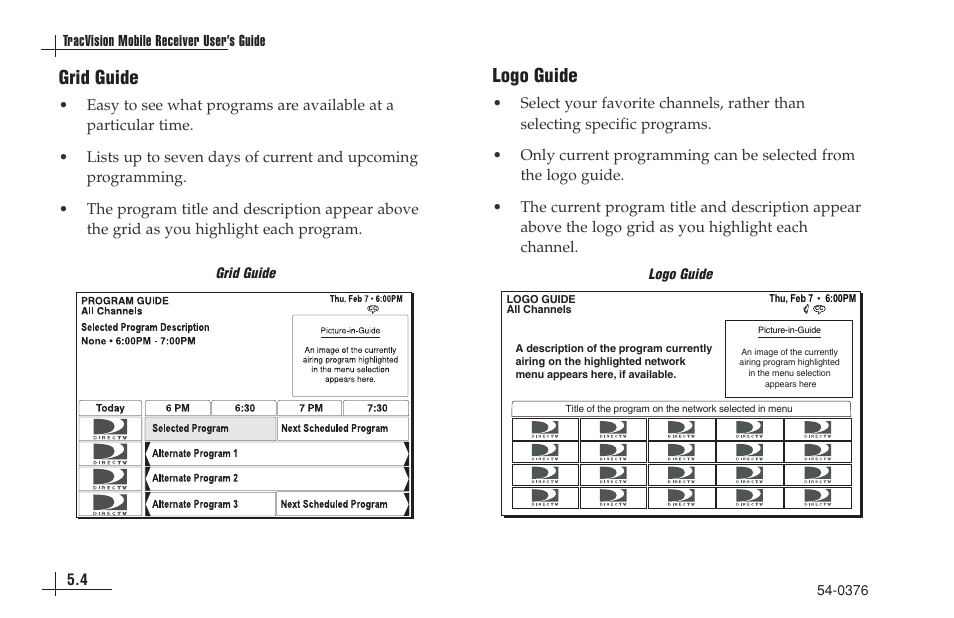 Grid guide, Logo guide | KVH Industries antenna system User Manual | Page 39 / 127