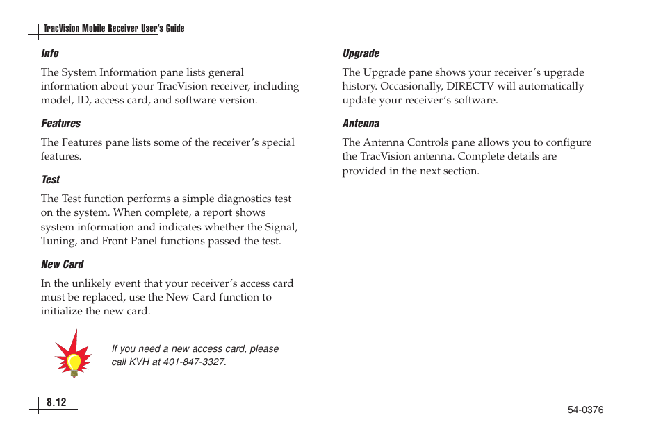 KVH Industries antenna system User Manual | Page 73 / 127