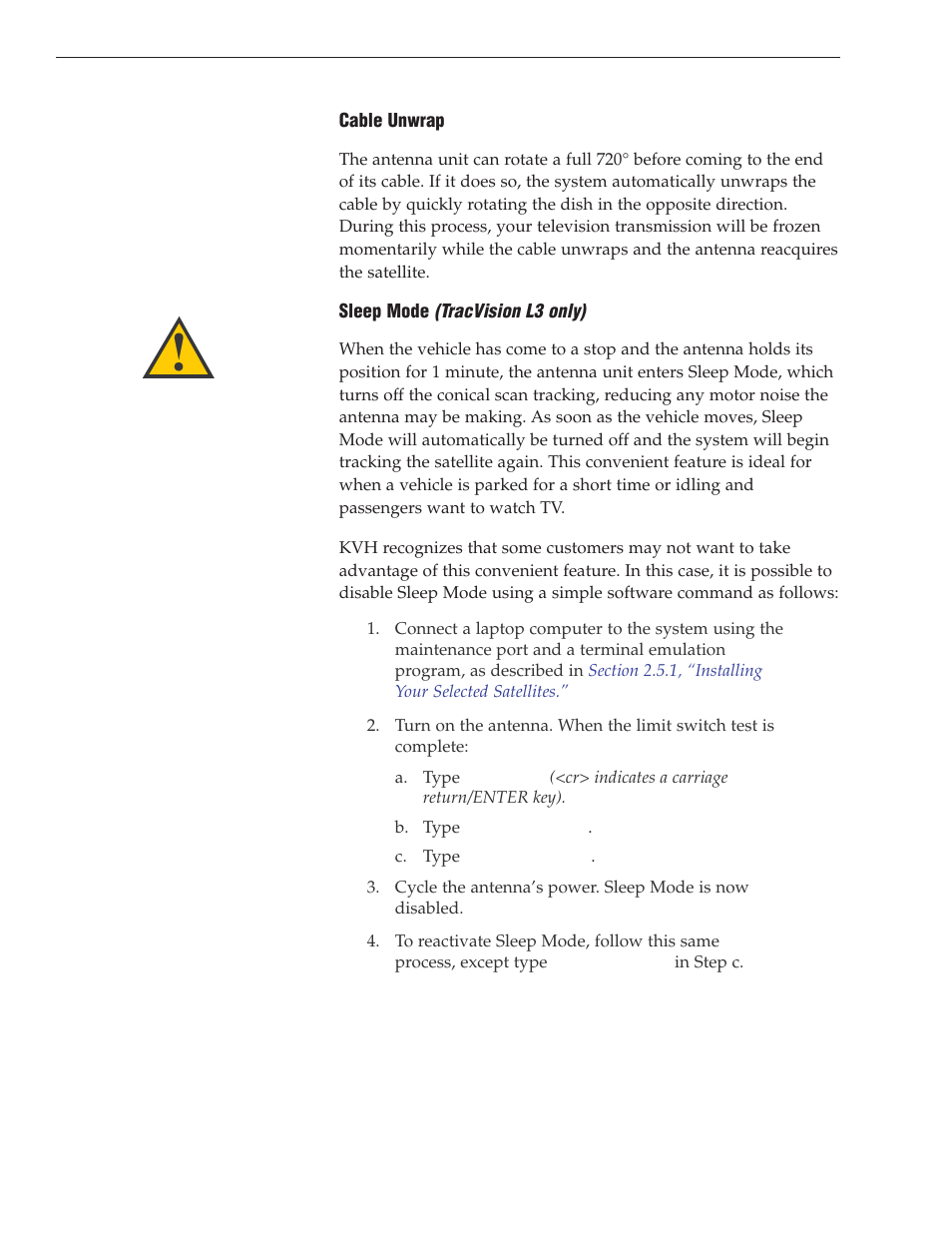 KVH Industries TracVision S3 User Manual | Page 44 / 77