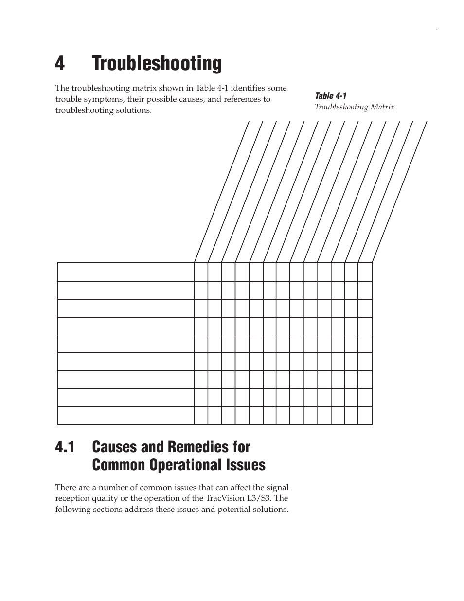 4 - troubleshooting, 4troubleshooting | KVH Industries TracVision S3 User Manual | Page 46 / 77