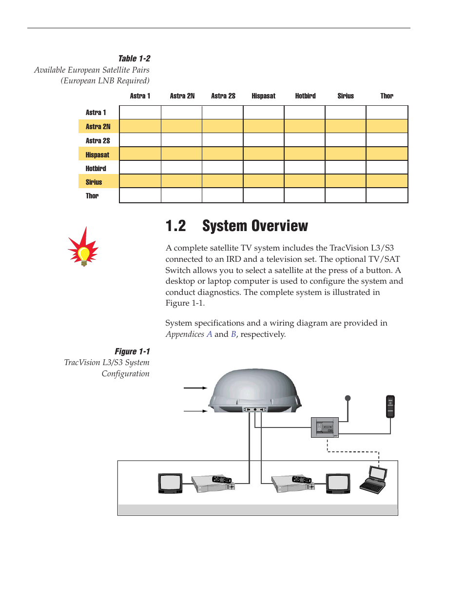 2 - system overview, 2 system overview | KVH Industries TracVision S3 User Manual | Page 8 / 77