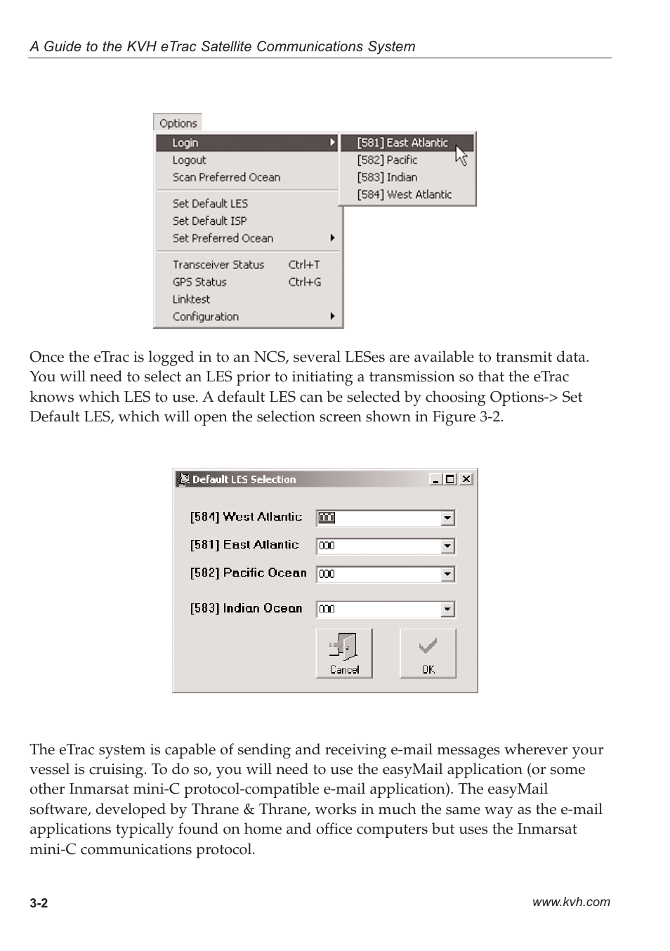 2 - using etrac to send and receive e-mail, 2 using etrac to send and receive e-mail | KVH Industries eTrac User Manual | Page 24 / 37