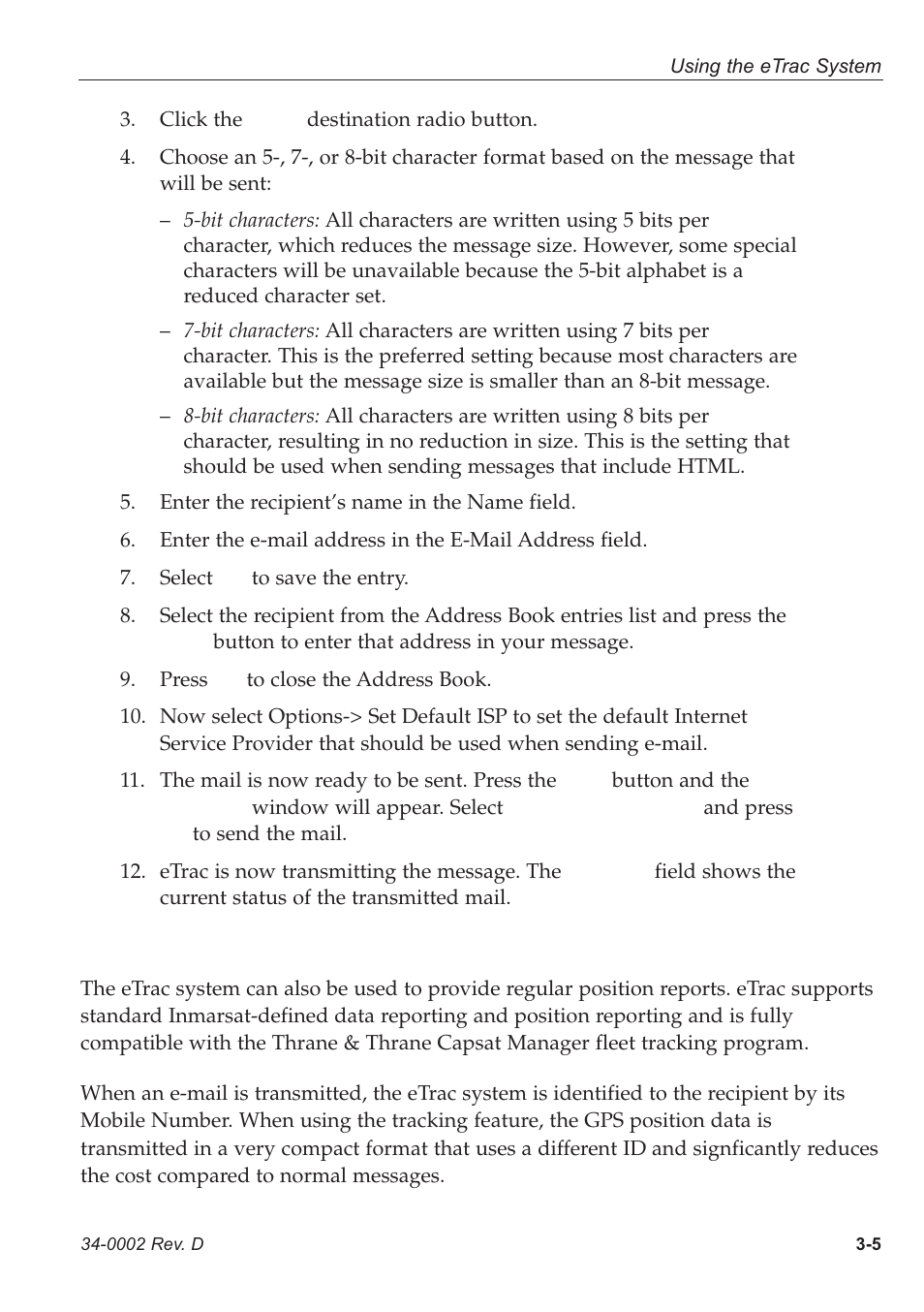 3 - using the etrac tracking feature, 3 using the etrac tracking feature | KVH Industries eTrac User Manual | Page 27 / 37