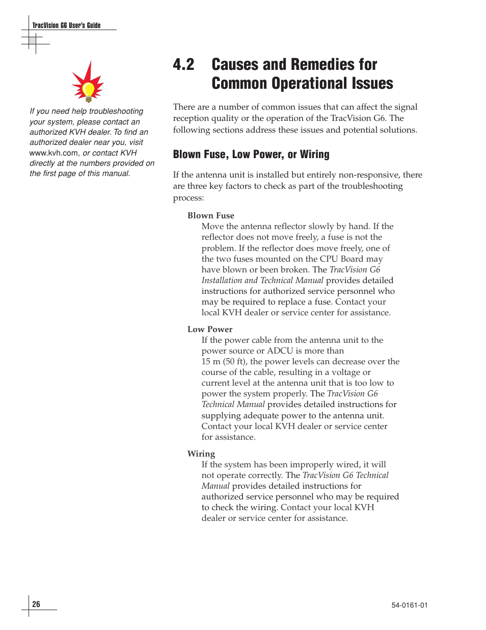 KVH Industries KVH TracVision TracVision G6 User Manual | Page 24 / 30