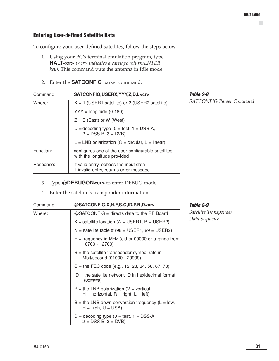 KVH Industries TracVision 4 User Manual | Page 35 / 88