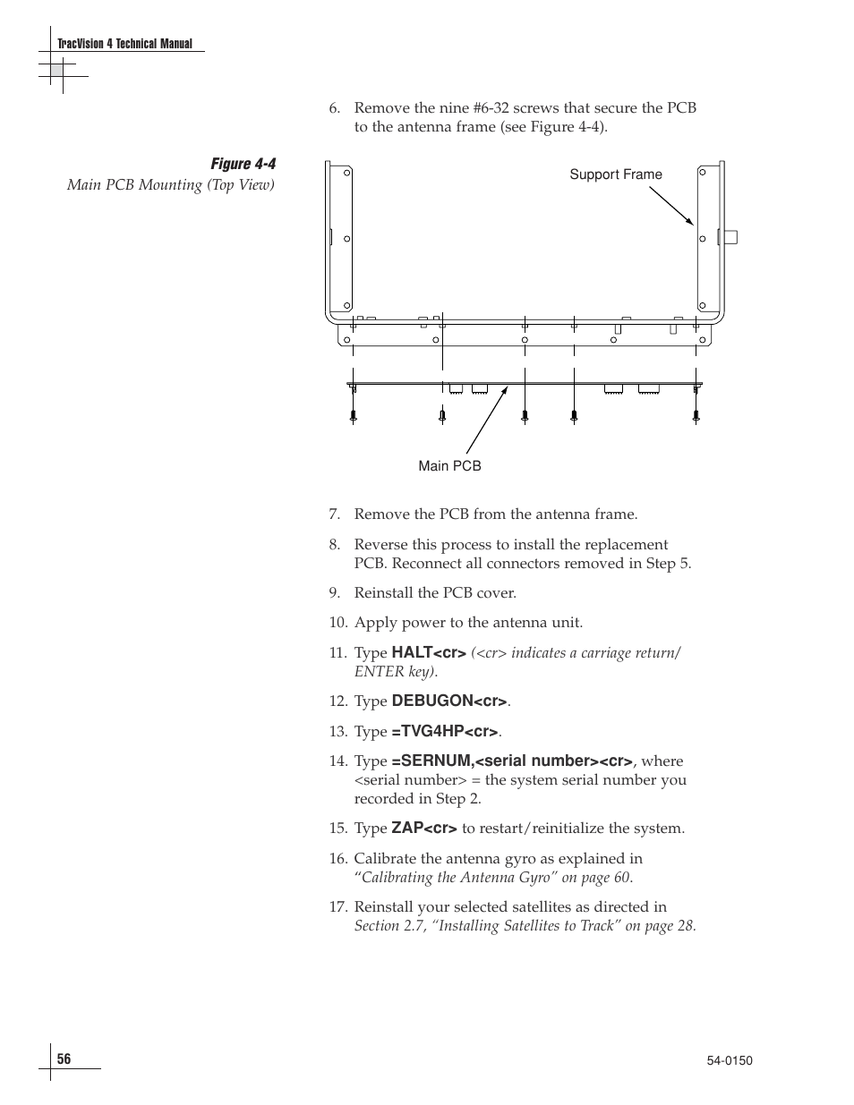 KVH Industries TracVision 4 User Manual | Page 56 / 88