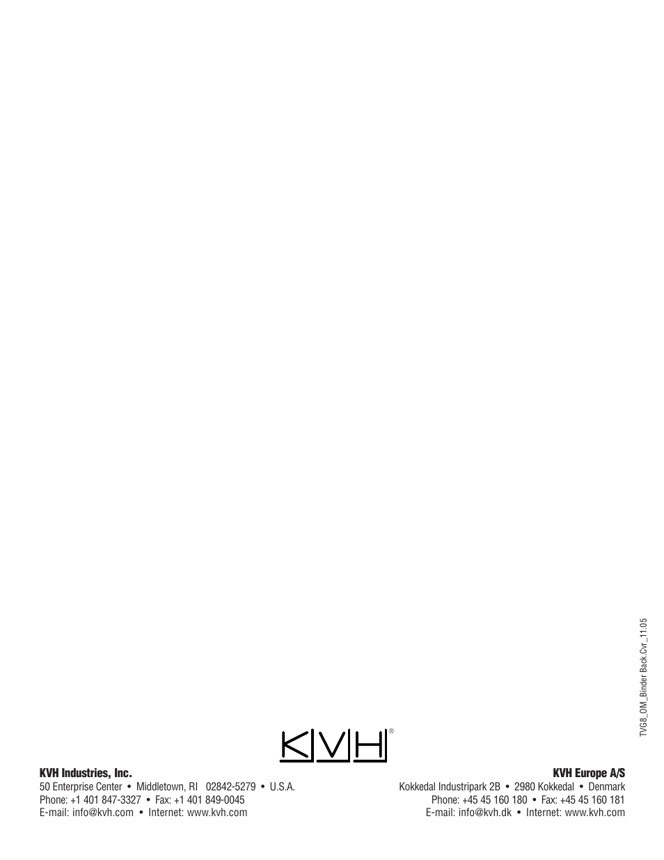 KVH Industries TracVision G8 User Manual | Page 137 / 137