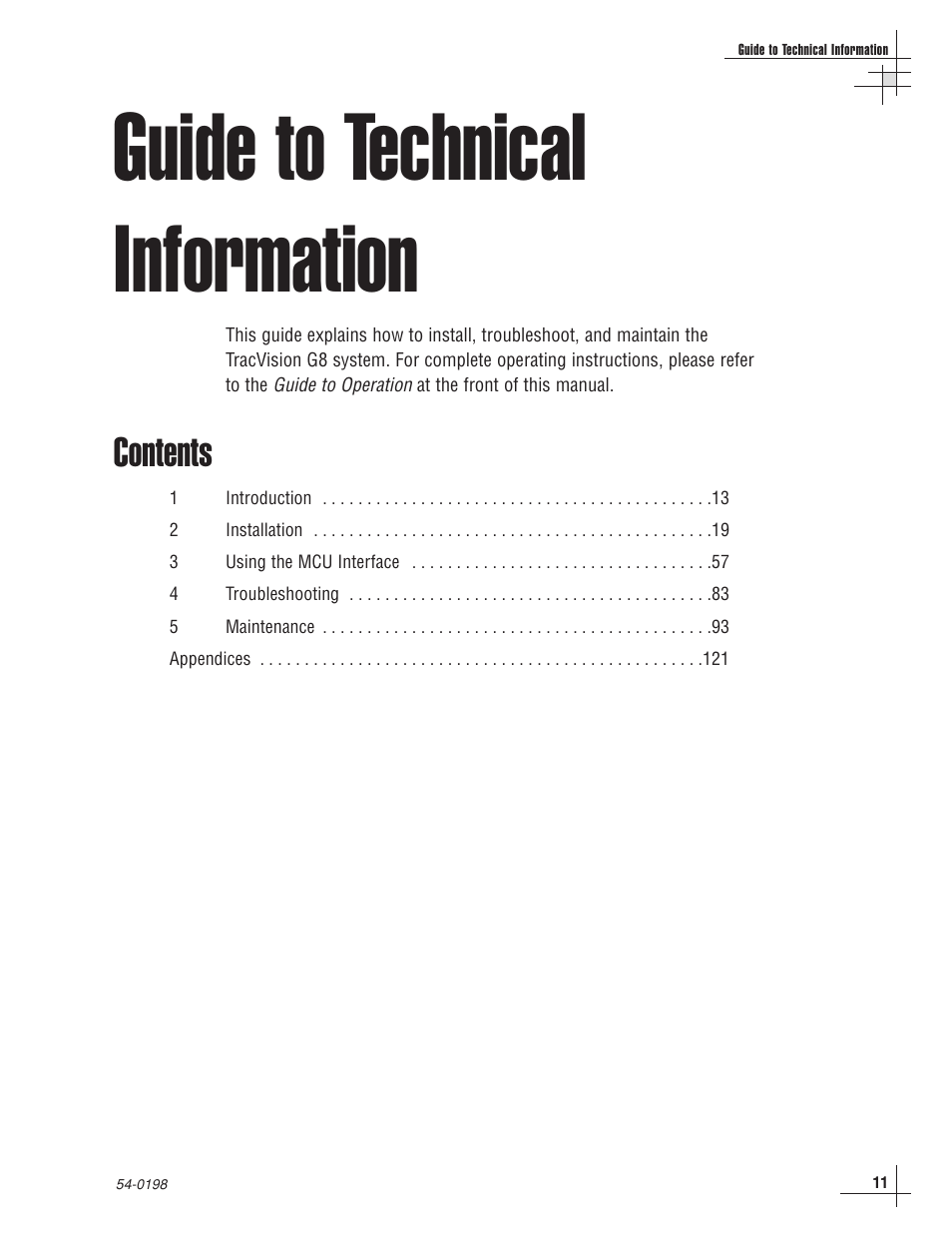 KVH Industries TracVision G8 User Manual | Page 16 / 137