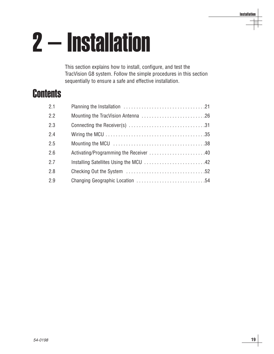 KVH Industries TracVision G8 User Manual | Page 22 / 137