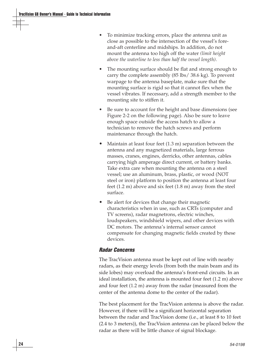KVH Industries TracVision G8 User Manual | Page 26 / 137