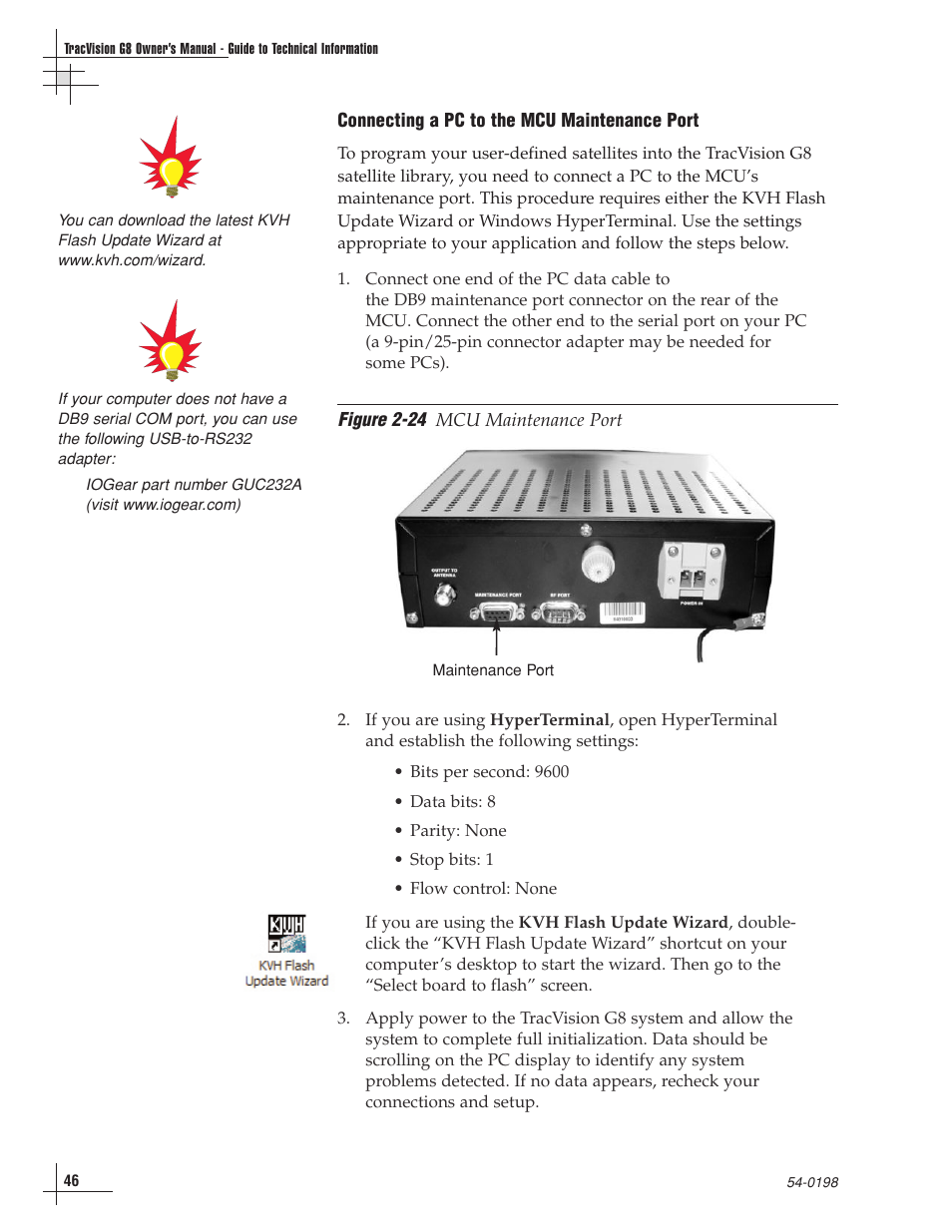 KVH Industries TracVision G8 User Manual | Page 48 / 137