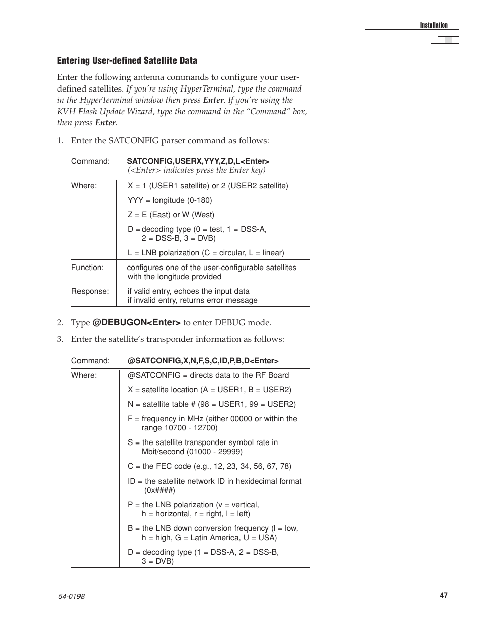 KVH Industries TracVision G8 User Manual | Page 49 / 137