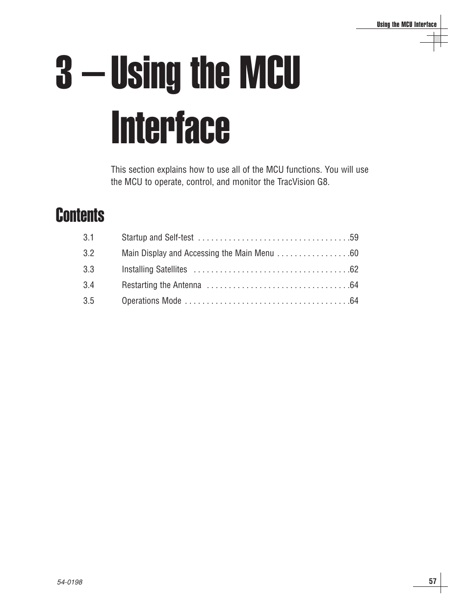 KVH Industries TracVision G8 User Manual | Page 58 / 137