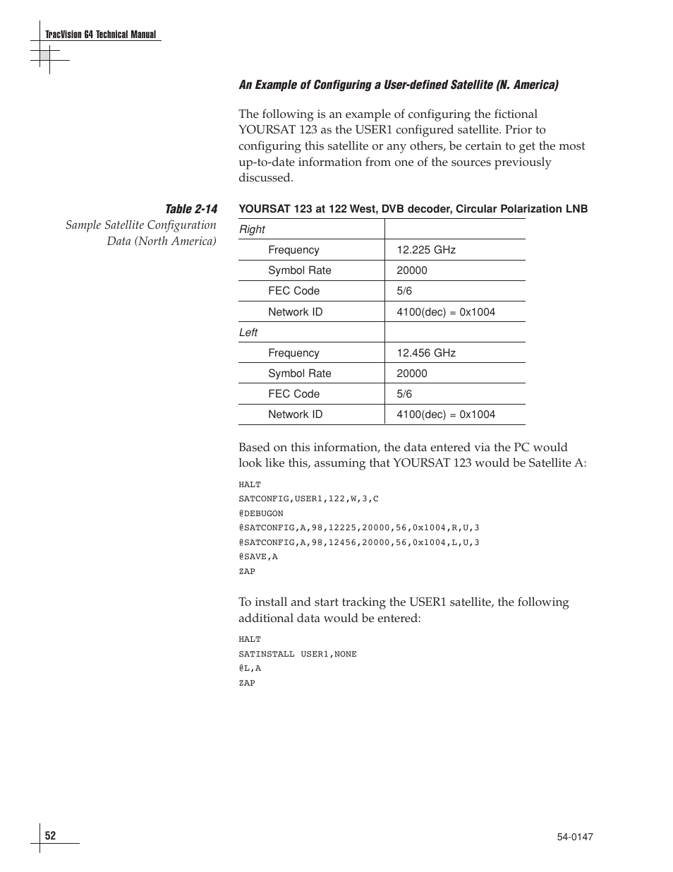 KVH Industries TracVision G4 User Manual | Page 57 / 155