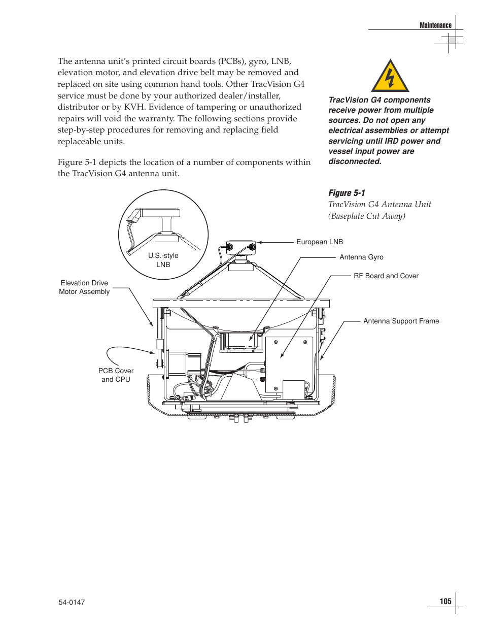 KVH Industries KVHTRACVISION G4 User Manual | Page 112 / 164