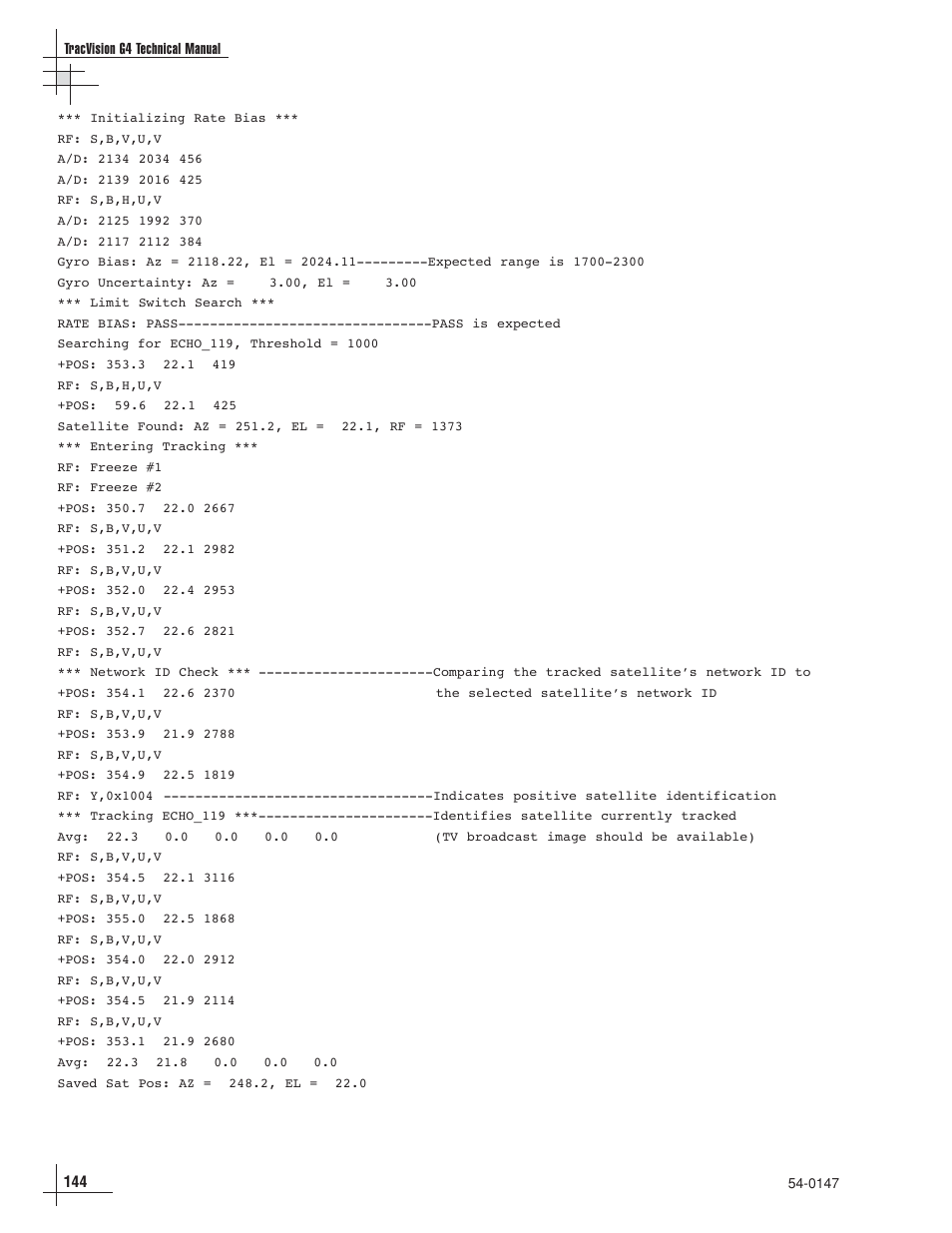 KVH Industries KVHTRACVISION G4 User Manual | Page 144 / 164