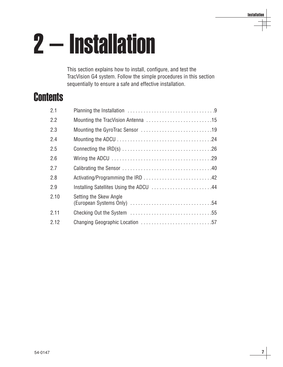 KVH Industries KVHTRACVISION G4 User Manual | Page 21 / 164