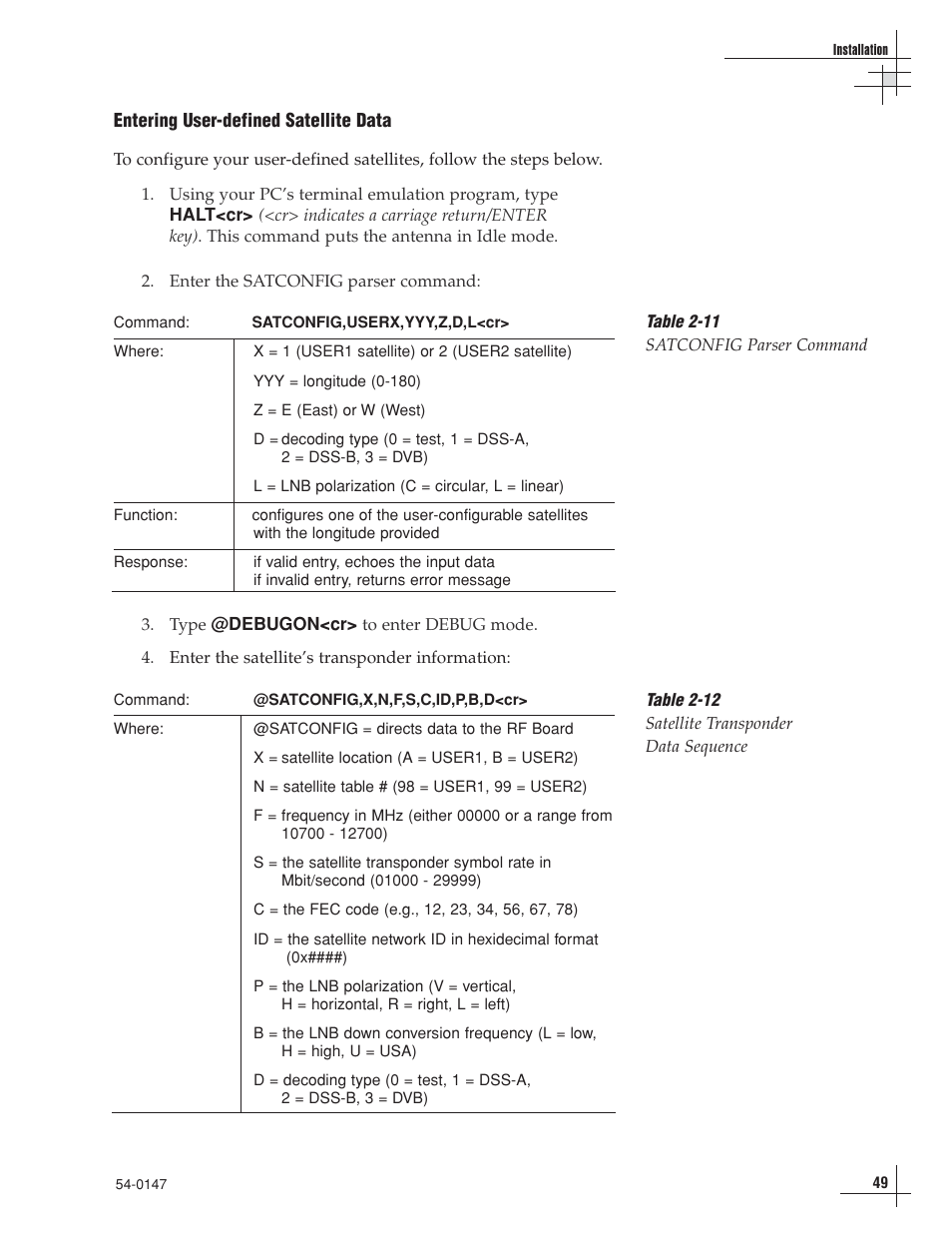 KVH Industries KVHTRACVISION G4 User Manual | Page 62 / 164