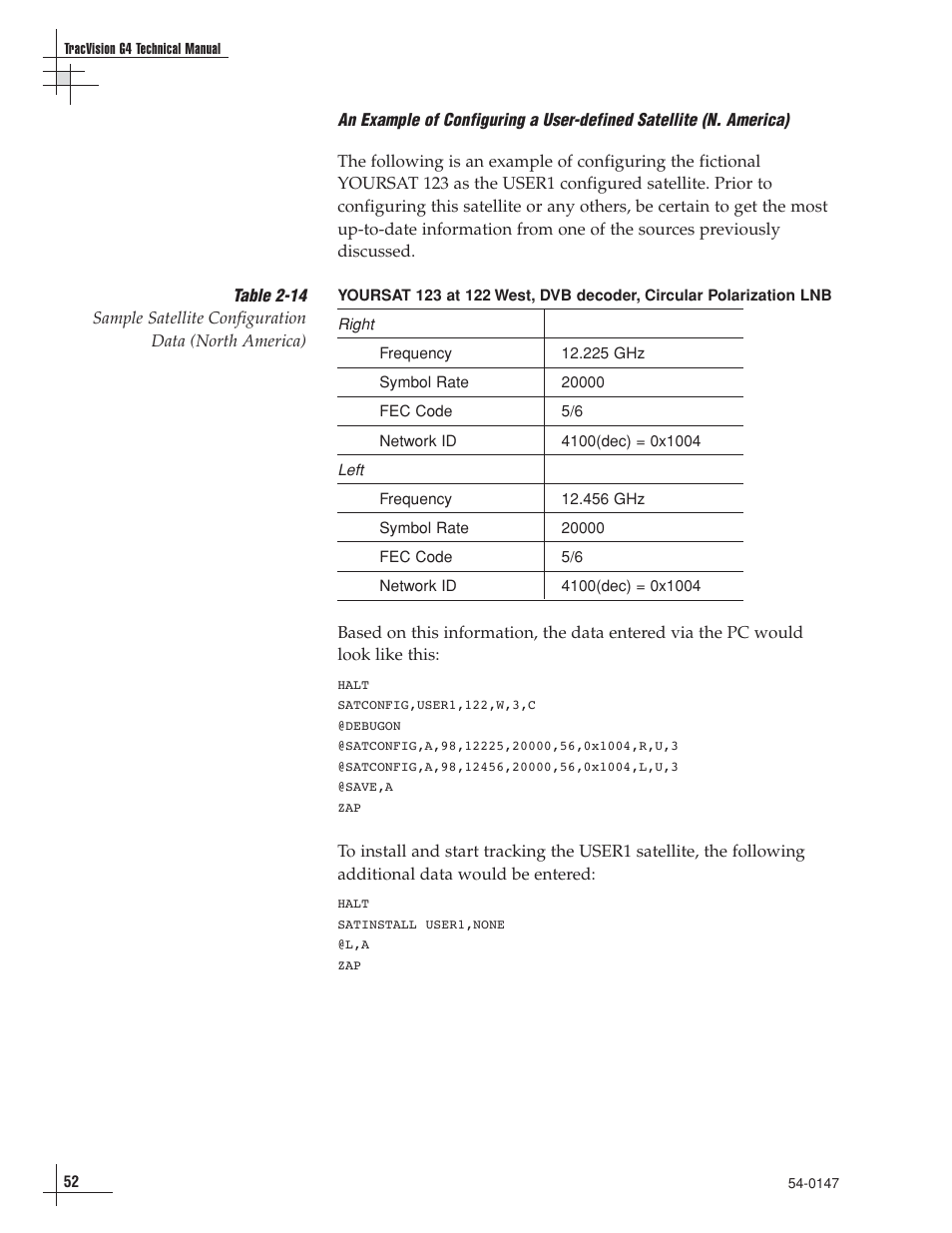 KVH Industries KVHTRACVISION G4 User Manual | Page 65 / 164