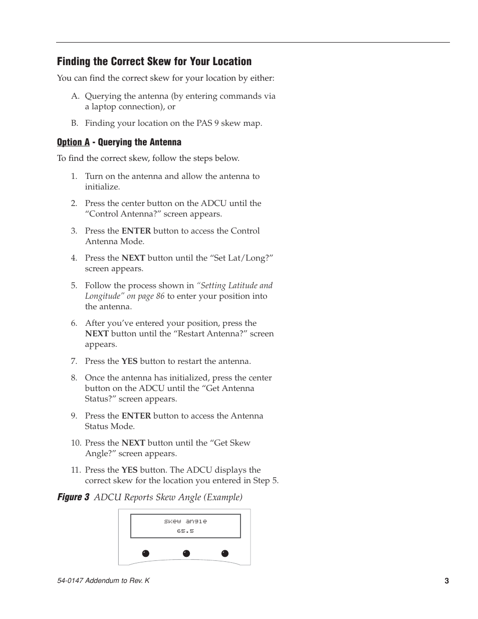 Finding the correct skew for your location | KVH Industries KVHTRACVISION G4 User Manual | Page 7 / 164