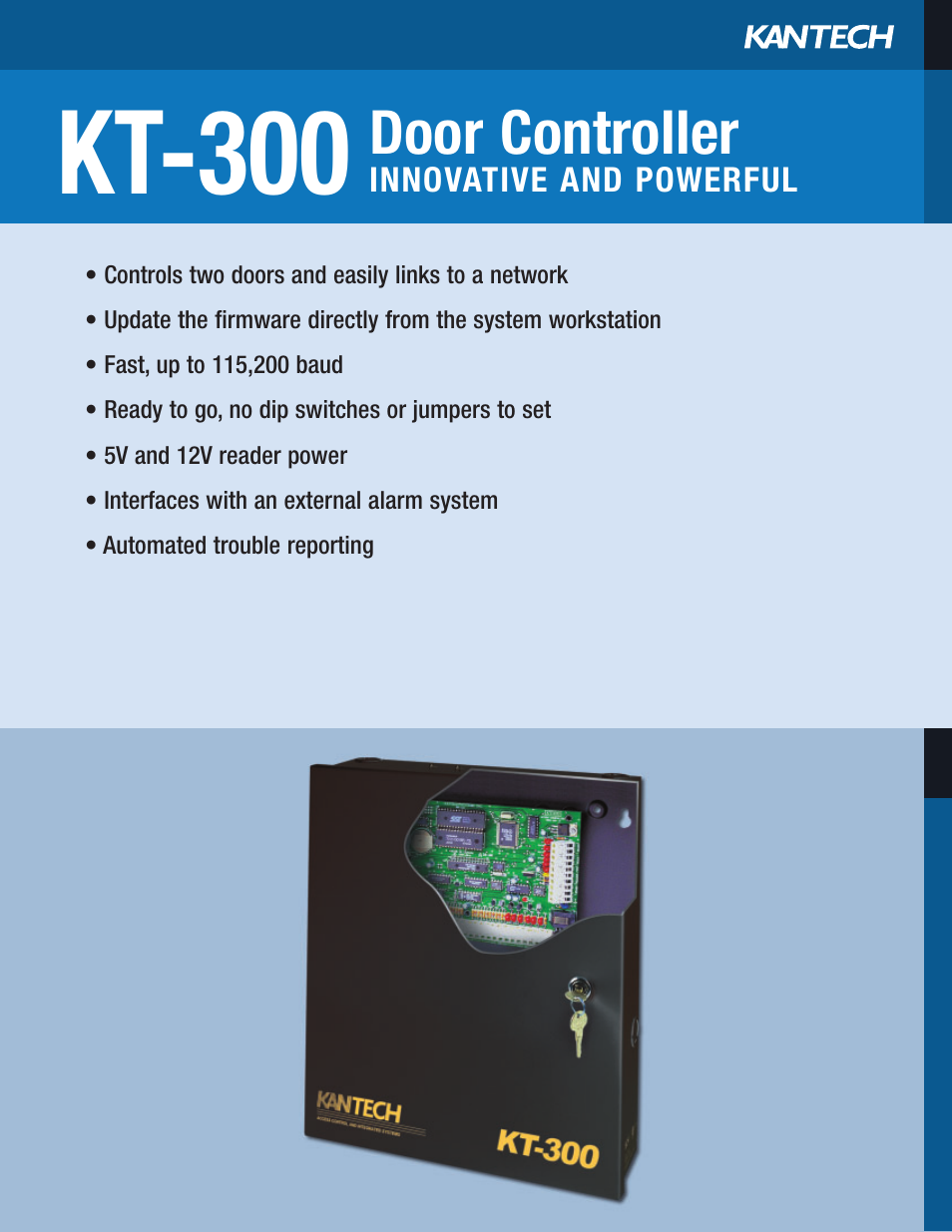 Kantek Door Controller Innovative and Powerful KT-300 User Manual | 2 pages