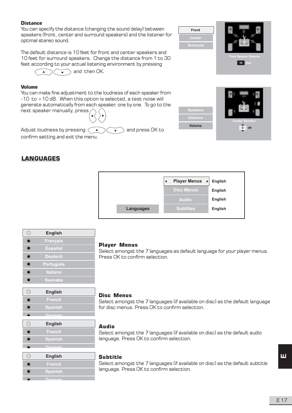 Languages | Koss KS3101A-2 User Manual | Page 18 / 39
