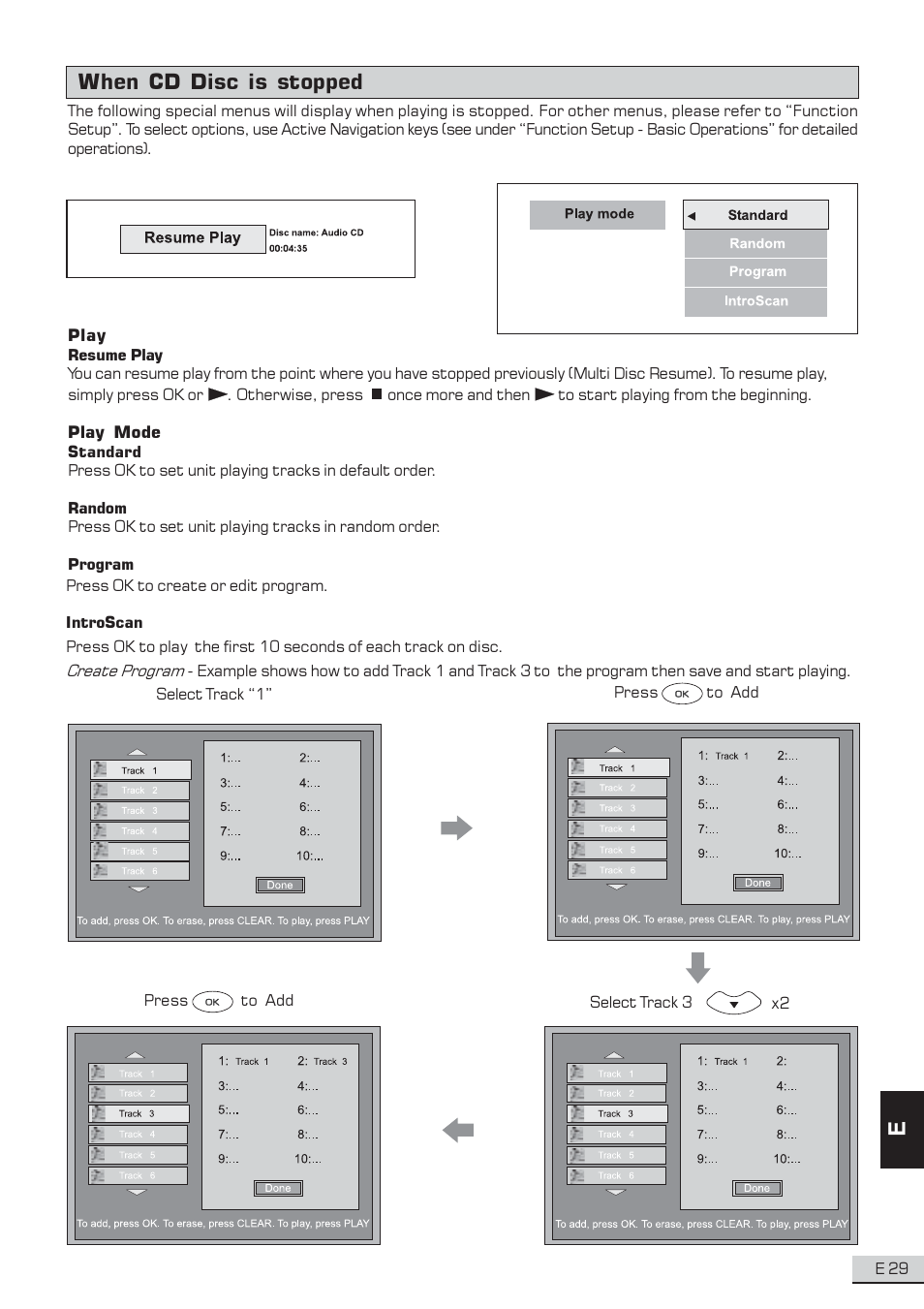 When cd disc is stopped | Koss KS3101A-2 User Manual | Page 30 / 39