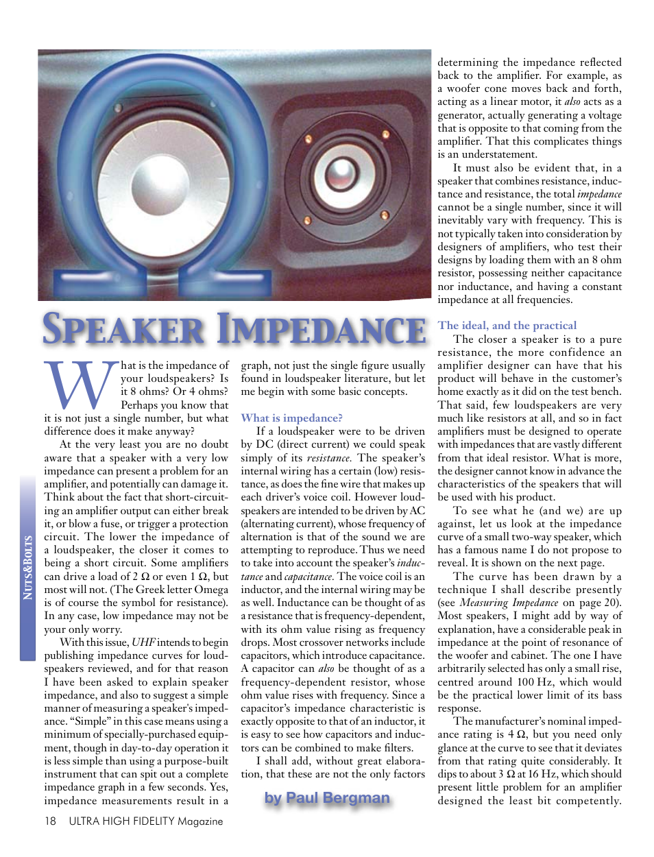Speaker impedance, By paul bergman | Koss Totem Mani-2 User Manual | Page 20 / 84