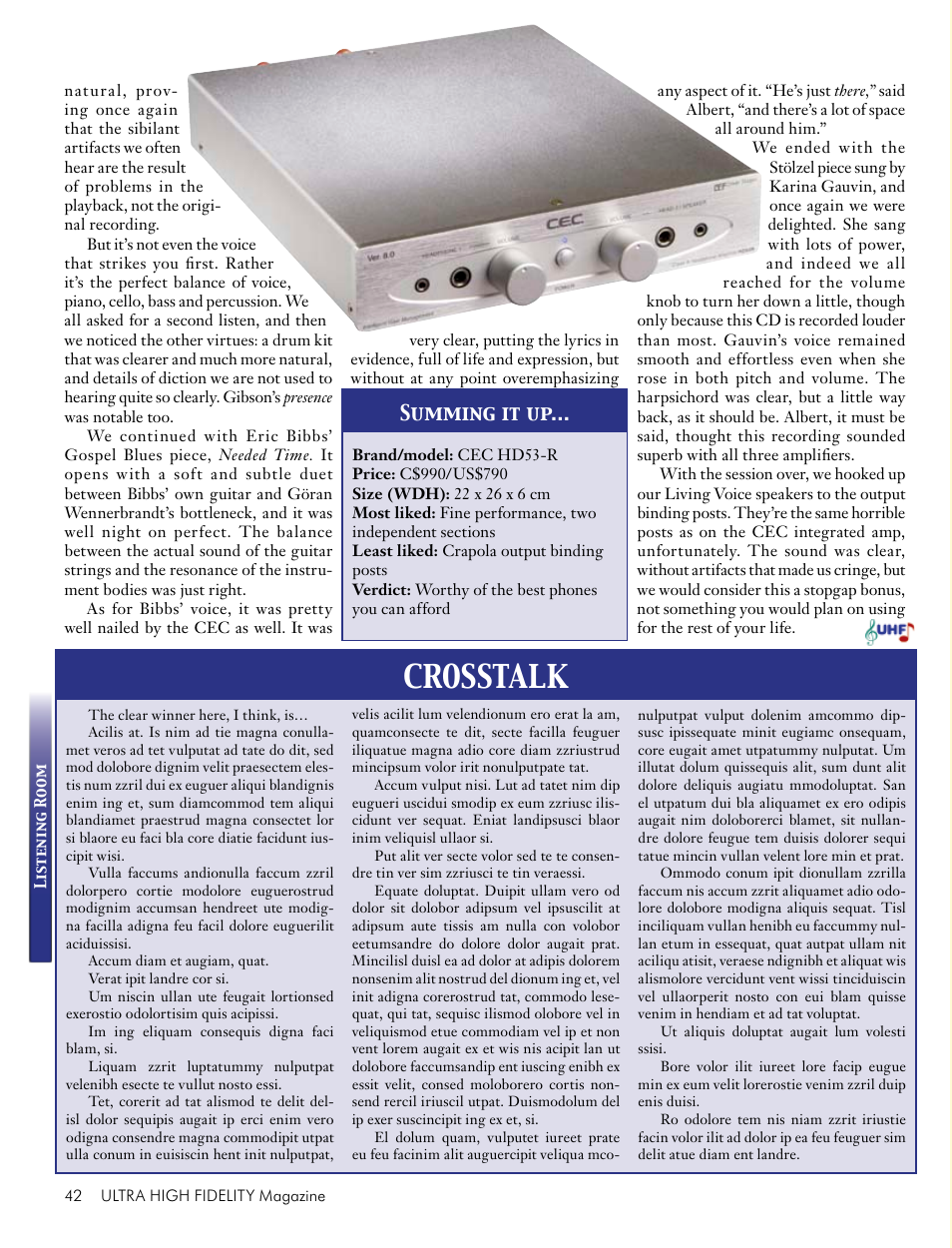 Crosstalk, Summing it up | Koss Totem Mani-2 User Manual | Page 44 / 84