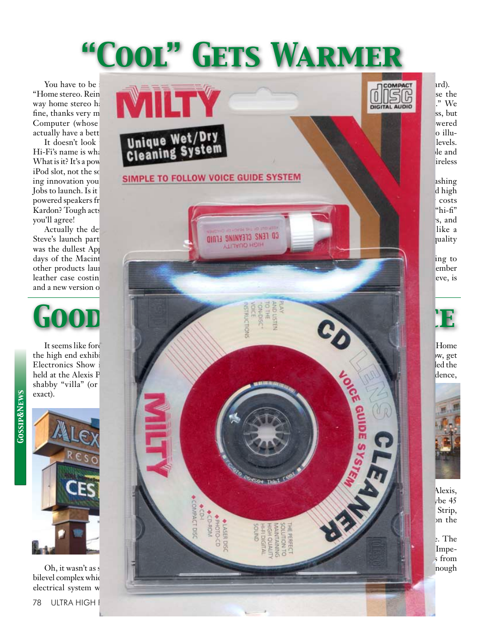 Cool” gets warmer, Goodbye alexis, hello venice | Koss Totem Mani-2 User Manual | Page 80 / 84