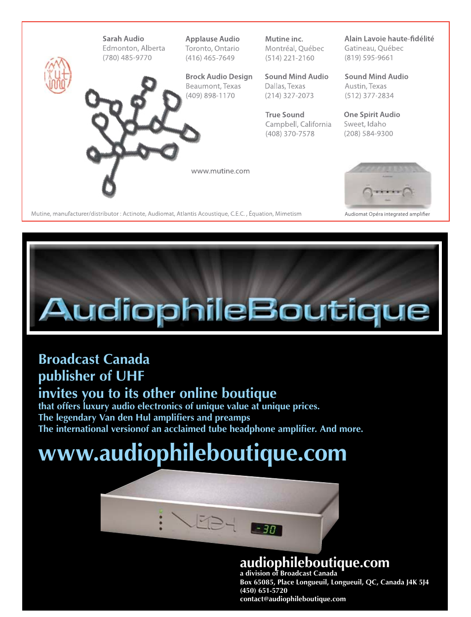 Audiomat, Audiophileboutique.com, Mutine | Koss Totem Mani-2 User Manual | Page 83 / 84