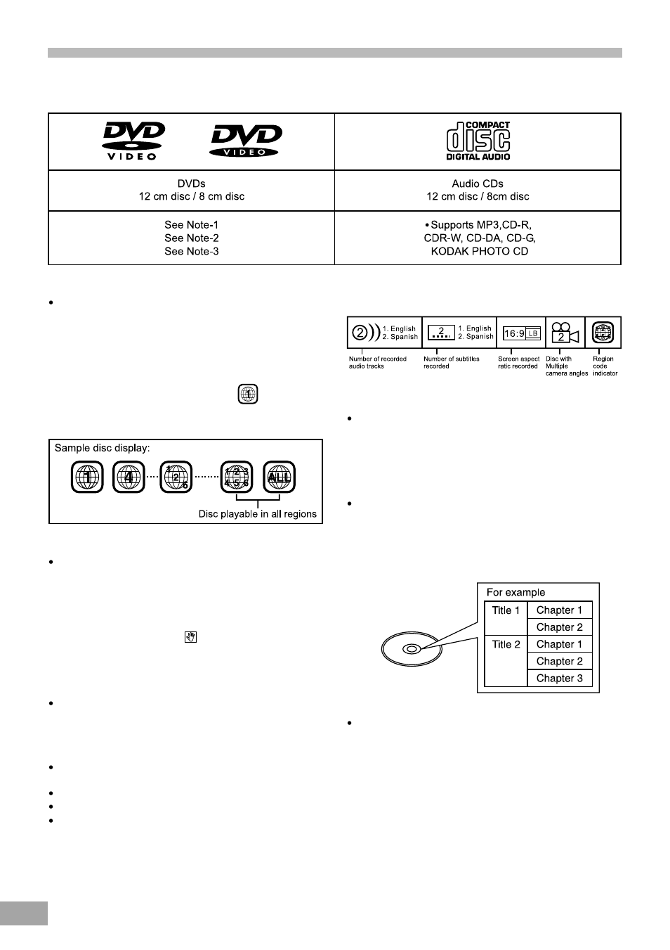 Types of discs that can be played on this system | Koss KS4380-2 User Manual | Page 11 / 49