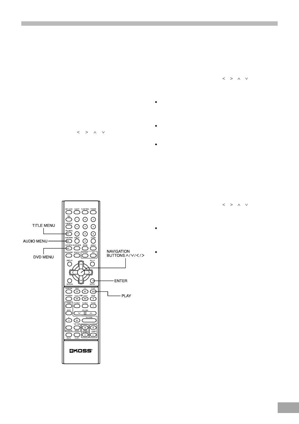 Understanding the individual dvd disc menu | Koss KS4380-2 User Manual | Page 24 / 49