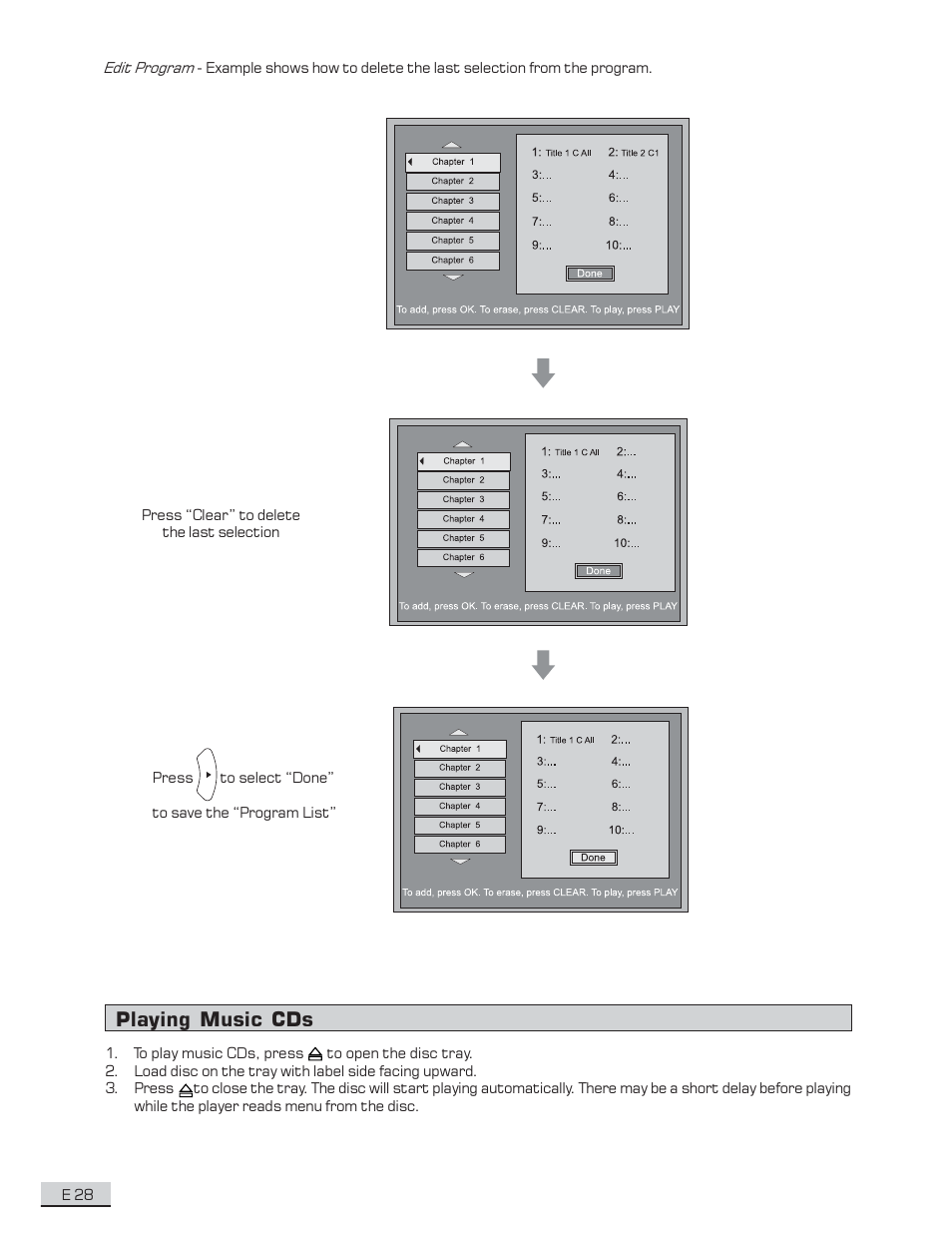 Playing music cds | Koss KS4192 User Manual | Page 29 / 40