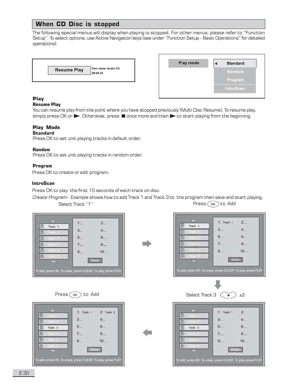 When cd disc is stopped | Koss KS4192 User Manual | Page 31 / 40