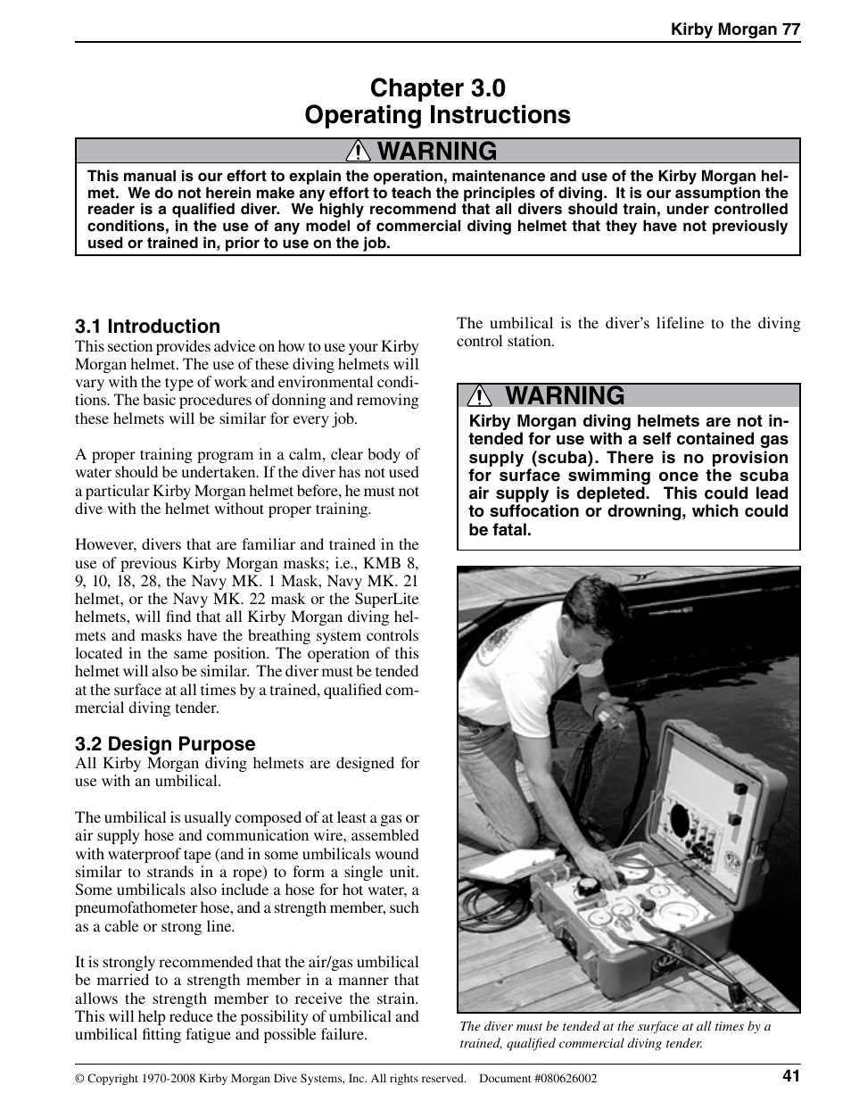 Kirby Morgan 77 User Manual | 22 pages