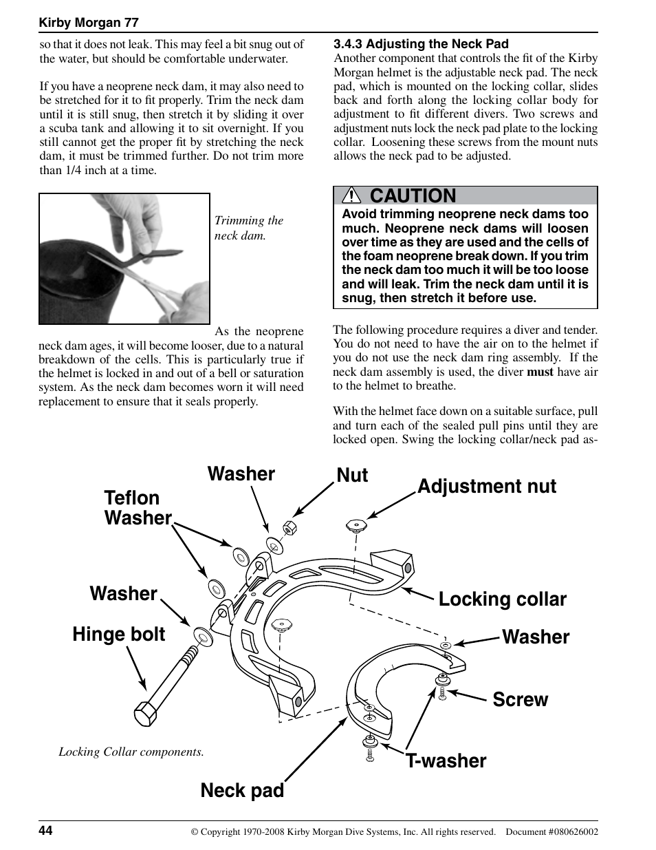 Caution | Kirby Morgan 77 User Manual | Page 4 / 22