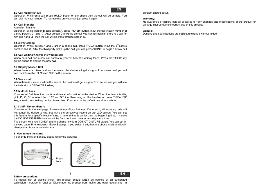 K & M - Konig & Meyer CMP-VOIP60 User Manual | Page 3 / 3