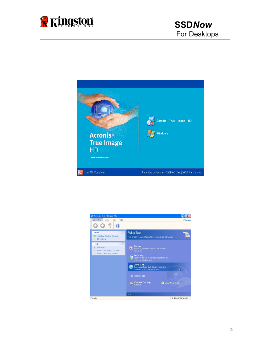 Ssd now, For desktops | Kingston Technology V-series User Manual | Page 130 / 185