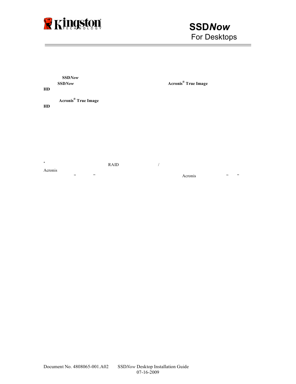 Ssd now, For desktops | Kingston Technology V-series User Manual | Page 146 / 185