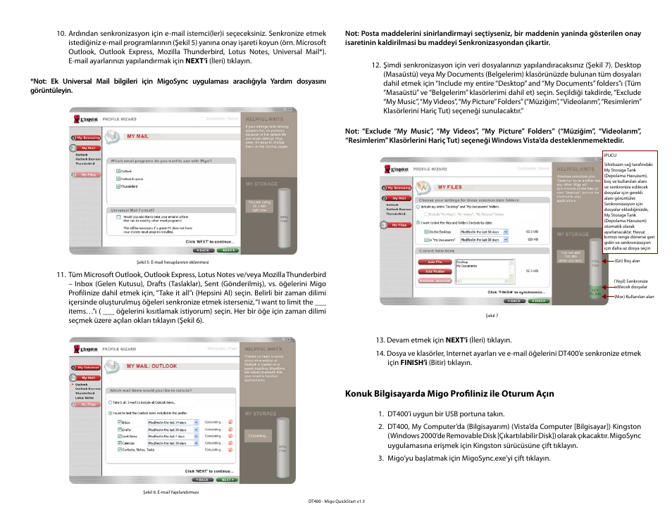 Konuk bilgisayarda migo profiliniz ile oturum açın | Kingston Technology DataTraveler DT400 User Manual | Page 30 / 53